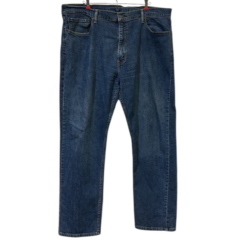 Levis Levi Strauss 505 Medium Wash Straight Leg Denim Blue Jeans Mens 40 x 32